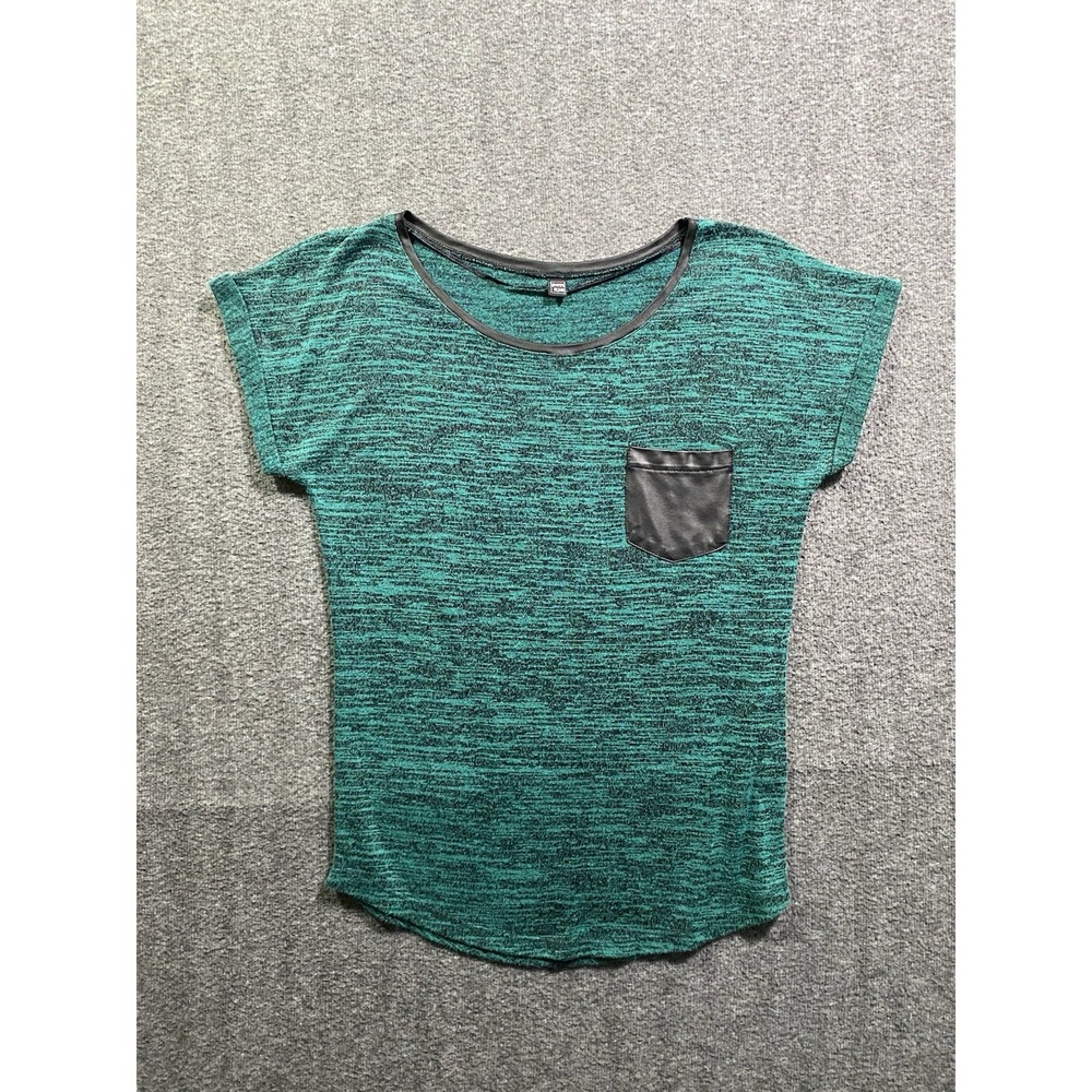 PIMKIE* TOP GREEN SHORTSLEEVED TOP/SHIRT SIZE S
